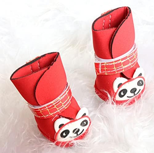 Infgreateh Puppy Shoes Anti-Slip Pet Dog Cartoon Snow Boots Decor Multi-Purpose for Outdoor 4