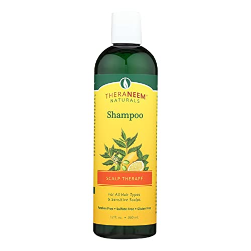 TheraNeem Scalp Therap Shampoo | Защитава, подхранва и успокоява чувствителната кожа на главата с органични Нимом и мента с мента | 12 грама