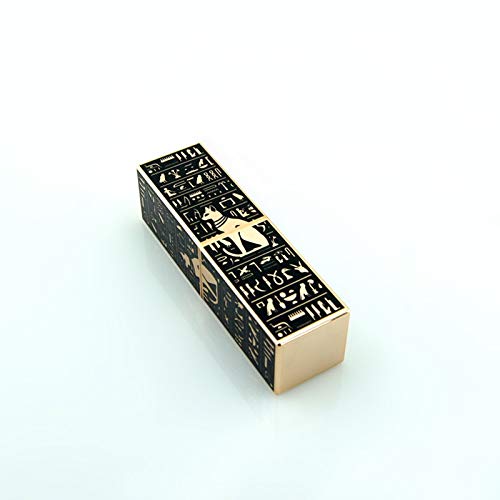 Крис.W 3 Бр Египетски Празни Тръби за червило Квадратен САМ за многократна употреба Контейнер За Балсам за устни(Египетски фараон/Крал/Котка)