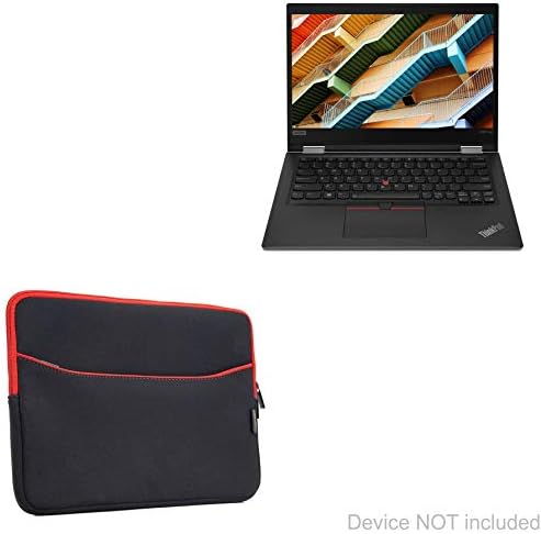 Калъф за Lenovo ThinkPad X390 Yoga (13.3 in) (Case by BoxWave) - Мек калъф с джоб, Мек калъф с капак за Lenovo ThinkPad