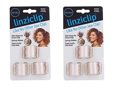 Linziclip Hair Jawclip Mini Pearlized Blush Пакет, 2 опаковки