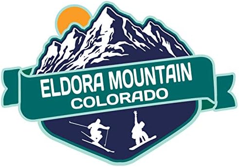 Eldora Colorado Mountain Ski Приключения Souvenir Е 4-Инчов Винил Decal Sticker Mountain Design
