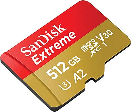 SanDisk Extreme (UHS-1 U3 / V30) A2 512GB microSD (2 пакета) Карта с памет за GoPro Hero 9 Black Action Cam Hero9 SDXC