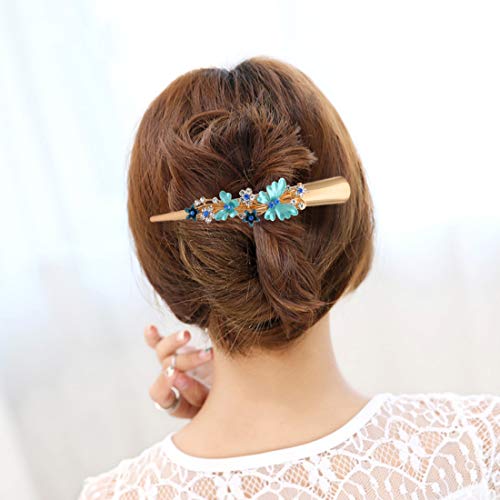 Fashion & Lifestyle Set of 4 Large Metal Alloy Alligator Sectioning Clips for Women and Girls - Pretty Strong Технологична Hair Pins Non-Slip Hair Grips Accessories for Thick Hair, Gold