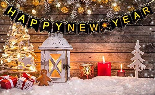 Happy New Year Banner Decorations - New Years Eve Party Доставки 2022 | Garland Bunting Доставки Decor Ornaments