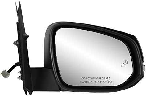 Пътнически странично огледало за Toyota Tacoma, Канава Black w/PTM на Кутията, w/мигач, Системата за откриване на слепи петна, Сгъваема, w/o Локва лампа, w/o петно Огледала, С подгр?