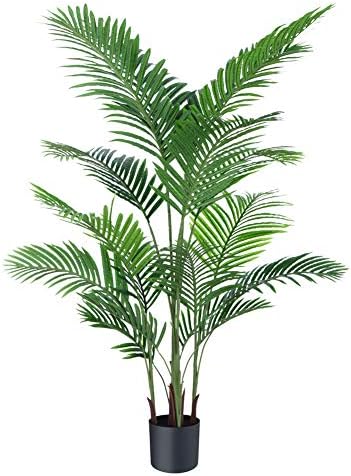 Ferrgoal Изкуствена Палма 5,2 Метра Фалшиви Палми Areca с Гърнето и 17 Стволове,Фалшиви Растения Тропически Декор ,Изкуствени