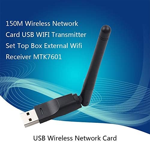 7601 USB WiFi Антена Безжична Мрежова Карта и USB 2.0 150 Mbps, 802.11 b/g / n Lan Адаптер С Въртяща се Антена