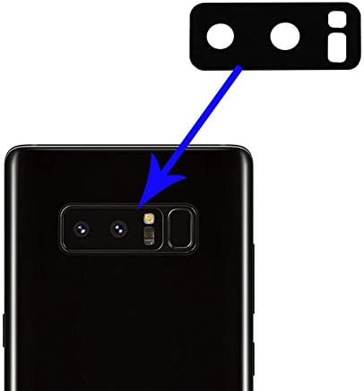 LIBAI-V Задната камера Стъклена за Замяна на обектива за Samsung Galaxy Note 8 (всички носители) + Лепило + Инструмент за ремонт и Чиста Кърпа