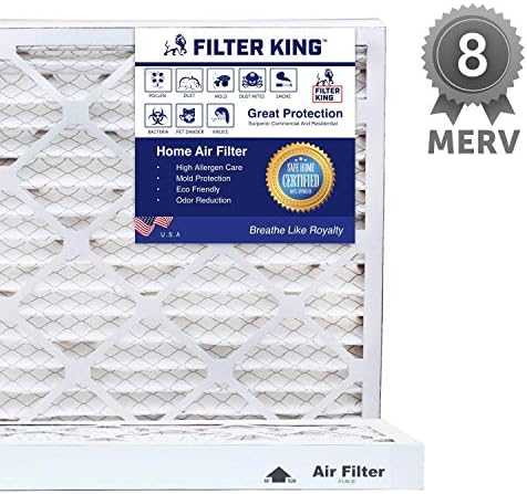 Filter King 10x14x2 Въздушни филтри | 12 Pack | MERV 8 ОВК Нагънат Филтър за печки Ac Адаптер, Които повишават Качеството