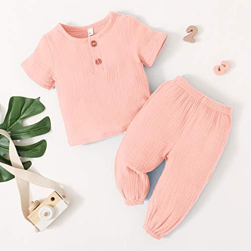 Zexxxy Baby Girls 2 Piece 98% Cotton Outfits Kids & Toddlers Pants Set