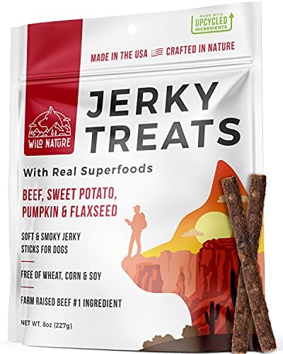 Wild Nature Jerky Dog Treats - Premium Beef, Chicken, & Duck Jerky Sticks for Dogs Variety Пакети - Здравословни и натурални