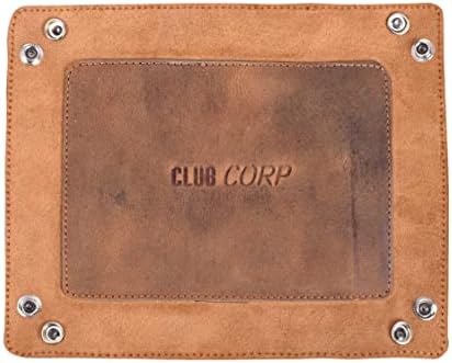 ClubCorp Pure Leather Valet Tray Organizer | Кожена табла,ключове, Бижута,Парфюми,очила и Часовници | Удобен Декоративен