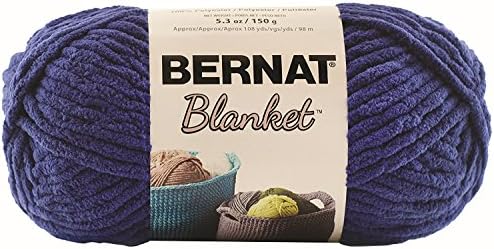 Прежди Bernat Blanket, 5,3 унции, 6 опаковки (тъмно синьо)