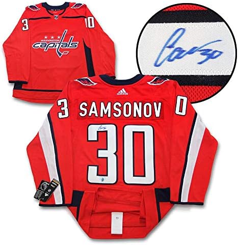 Иля Miro Вашингтон Кепитълс С автограф Адидас Jersey - Autographed NHL Jerseys
