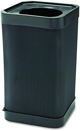 Safco Products At-Your-Disposal кофа за Боклук 9790BL, Черен, Удароустойчив и водоустойчив, 38 литра