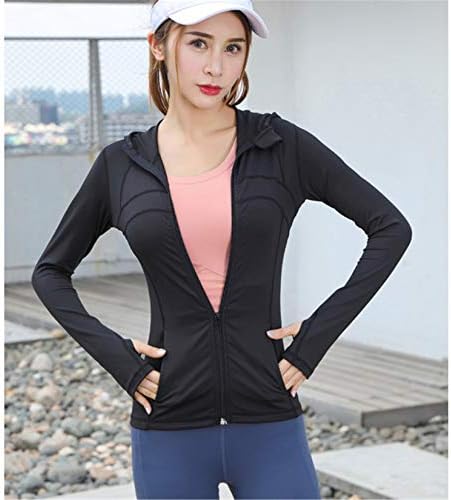 Andongnywell Women?s Lightweight Full Zip Running Track Jacket Hooded Yoga Coat Protect The Маншет на дланта