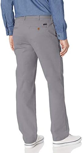 IZOD Men ' s Performance Stretch Straight Fit Flat Front Chino Pant
