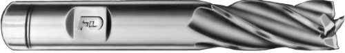 F&D Tool Company 19196-XV372A Торцевая fresa с квадратни носове с множество канали, единния край, кобальтовая стомана,