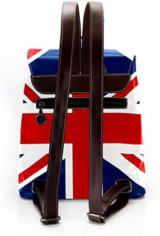 Случайни Раница от Изкуствена кожа за Унисекс, Британски Флаг на Великобритания Дамски Модерна Чанта През рамо Ученическа