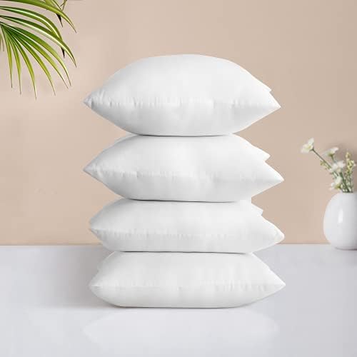 Acanva 20 x 20 Premium Hypoallergenic Polyester Stuffer Square Form Sham Хвърли Pillow Inserts, 20 in-4 P 2020 Г. По-нова Версия 4 на Брой