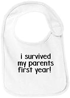 I Survival My Parents First Year Смешни Бебе Jersey Bib