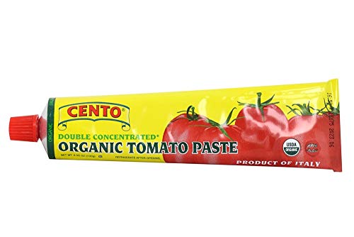 Cento Organic Двойна концентриран доматено пюре в епруветка 4.56 0z - Опаковка от 4 броя