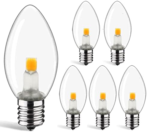 MX232 C7 led лампи 0,6 W Еквивалент на 7 W C7 и Свещници Led лампи с нажежаема жичка, E12 и Свещници База Едисон Нощна