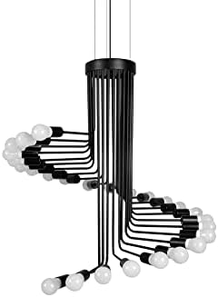 Окачен лампа Nordic Loft Industrial Wind Retro 26 Cluster Chandelier Ambient Lacquer Metal Finish Окачени Светлини Bar