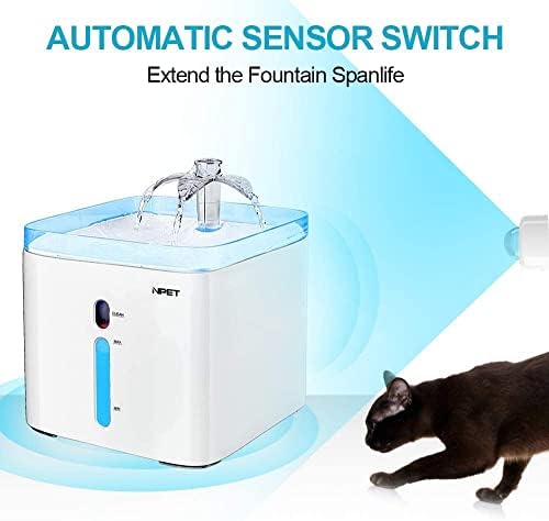 HAOKTSB Пет Fountain Cat Water Fountain, 3Л Automatic Пет Drinking Fountain Water Dog Dispenser with Четворни-Action Filter