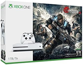 Microsoft Xbox One S Gears of War 4 1TB Console Пакет - Бял