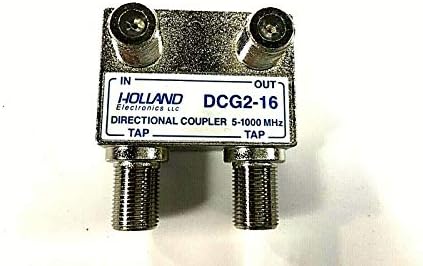 Holland Electronics Wall Tap Двупосочно Coupler Сплитер 16 dB 2 Output DCG2-16