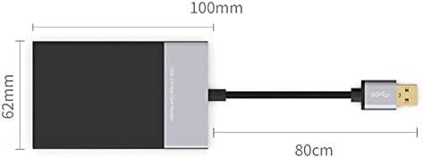 6 в 1 Multi Memory Card Reader ABS Алуминиева Сплав Shell PVC Тел Reader 2 Порта USB 3.0 ХЪБ Високоскоростен Адаптер