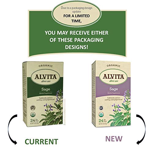 Alvita Органичен градински чай Herbal Tea - изработен от висококачествени органични листа от градински чай и перечного аромат с леко тръпчив вкус, 72 чаени пакетчета (3 опак?