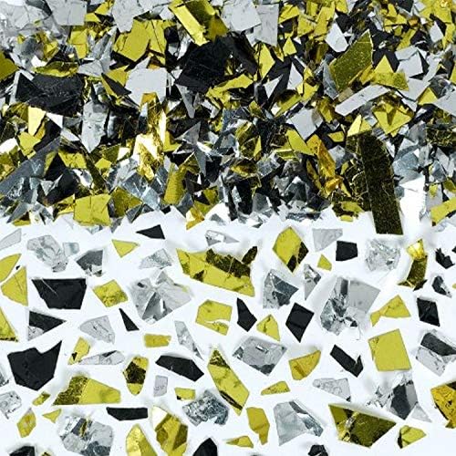 Amscan Party Sparkle Silver | Gold and Black Confetti | 1 опаковка / Party Decor