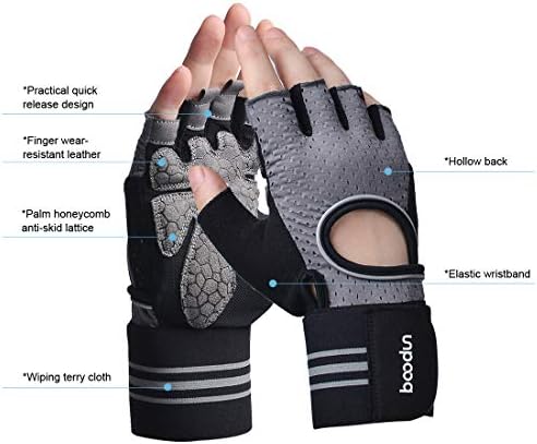 Límite-US Weight Lifting Gloves for Men & WomenWorkout Gloves with Wrist Wrap Support Дишаща & Non-Slip Fitness for Exercise Weight Lifting Gym Crossfit