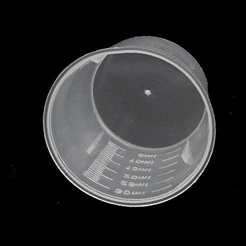 X-DREE 30 мл Лабораторни Пластмасови ПП Контейнер за течности Мерителна Чаша Сгущает Прозрачен(30 мл laboratorio plástico
