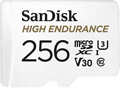 Пясъци 256GB High Endurance Video microSDXC Карта for Dash Камери Работи с Garmin Mini 2, 47, 57, 67W Series (SDSQQNR-256G-GN6IA),