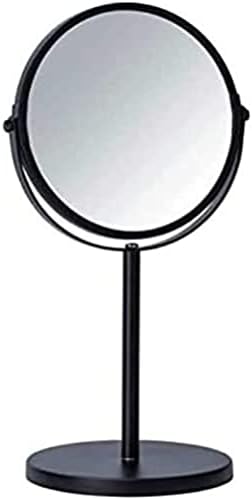 WENKO Assisi Cosmetic Standing Mirror Diameter 17 cm Black – Управляемият огледало за грим с 3-кратно увеличение Диаметър