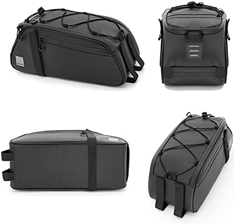 LOYOKii Bike Багажника Bag, 8L Bike Rack Bag for Back of Bike, Bicycle Rack Pannier Bag for Folding Bike Road Bike and