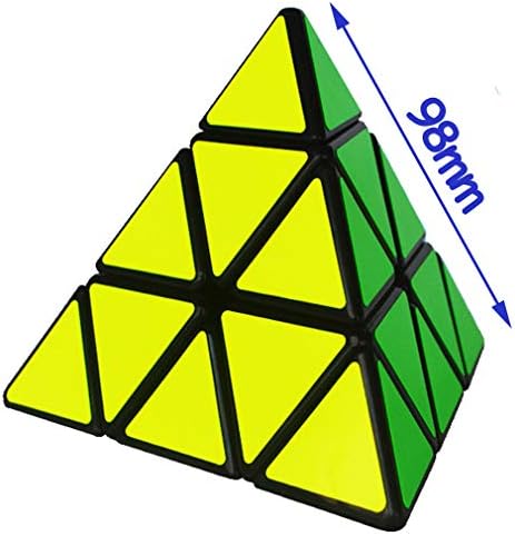 YJ Пирамида Скорост на Куб 3X3 Триъгълник Магически Куб Пъзел Играчка Черен