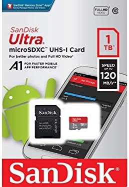 Ultra 1TB microSDXC Работи за Nokia N95 Plus Проверени SanFlash и Пясък (A1/C10/U1/8k/120MBs)
