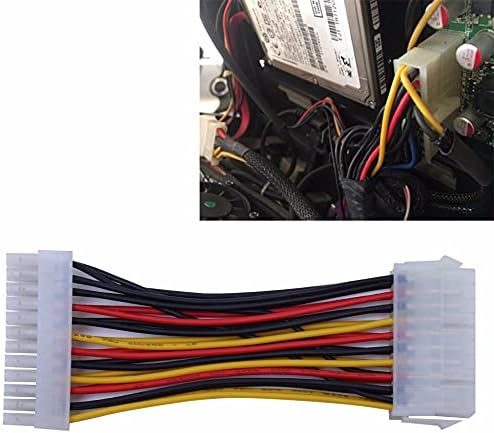 Съединители 1PC ATX 20-Pin Male to 24-Pin Female Power Supply Adapter Cable for Laptop PC 10166 - (Дължина на кабела: