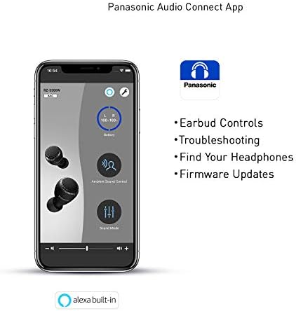 Panasonic True Wireless накрайници за уши | Bluetooth слушалки|IPX4 Водоустойчив | Малки, по-леки | по-Дълъг живот на