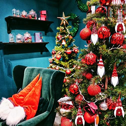 Baodlon Gnome Коледна Украса Комплект от 6, Ръчно изработени Шведски Tomte Коледни Джуджета Плюшен Кукла, Скандинавски