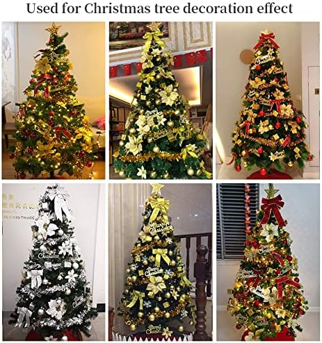 MEMQUQ три пъти Златната Метална Тел Венец 19,7 Коледно Дърво Венец САМ Guirnaldas Navideñas Подходящи за коледни и празнични