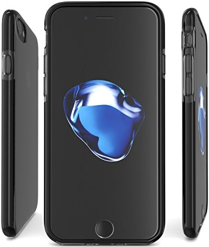 Калъф за iPhone 8, Purpplex [ Armadura Series ] TPU Colorful Bumper Frame + TPE Clear Back Drop Proof Shock Proof Дяволът