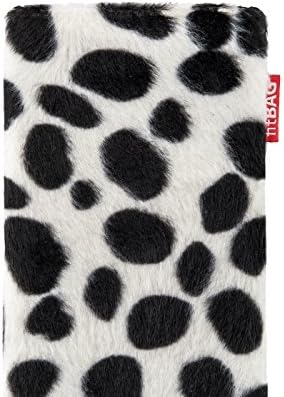 fitBAG Bonga Dalmatian Custom Tailored Sleeve for Apple iPhone 11 | Произведено в Германия | Fine Imitation Fur Pouch