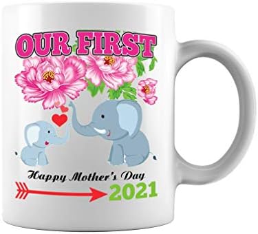 Слоновете Ден на Майката Подарък, Нашият Първи Честит Ден на Майката От 2021, Потребителски Дата Подарък от Сина си Дъщеря