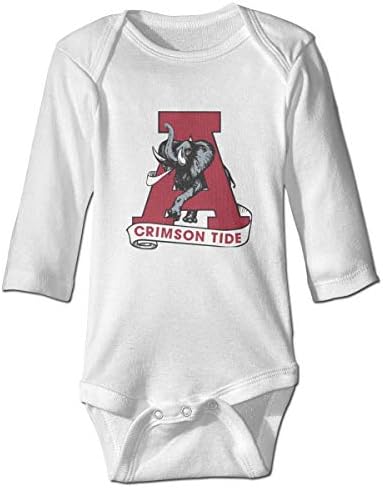 Alabama-Elephant Crimson Tide Baby Боди С Дълъг Ръкав, Детски Гащеризон Облекло